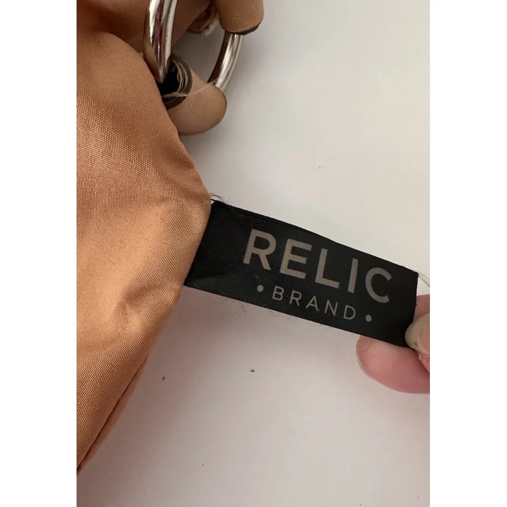 Relic Brand Collection Purse Handbag Canvas Orange Yellow Green Floral Camo